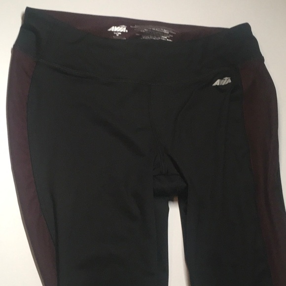 Avia active pants women's size medium black 3/4 leg activewear workout yoga gym - Picture 4 of 16